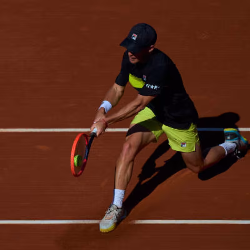 Diego Schwartzman, en Barcelona. Foto: gettyimages