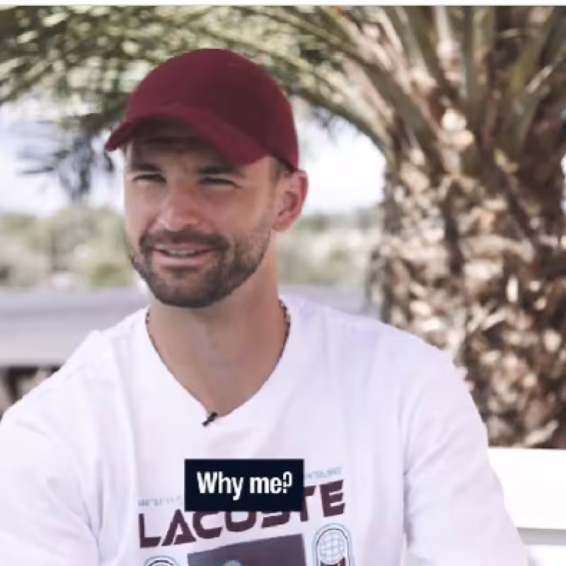 Dimitrov responde preguntas. Foto: gettyimages