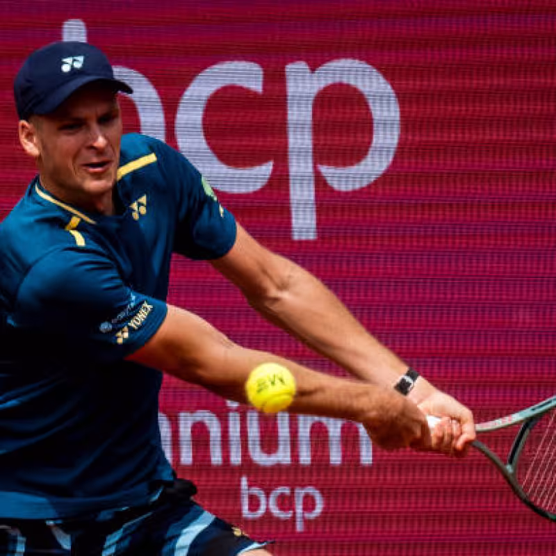 Hubert Hurkacz en el ATP Estoril 2024. Foto: Getty