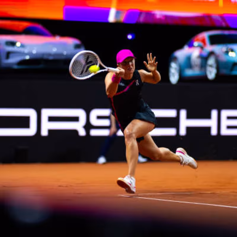 Iga Swiatek en el WTA Stuttgart 2024. Foto: Getty