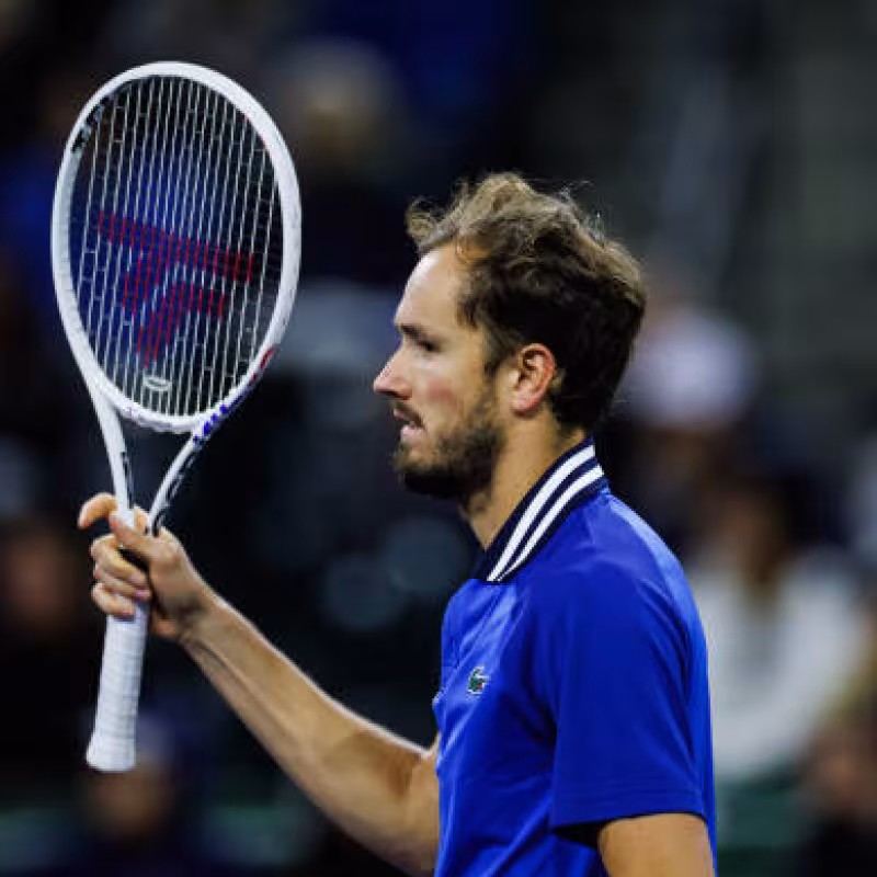 Daniil Medvedev en Indian Wells 2024. Foto: getty