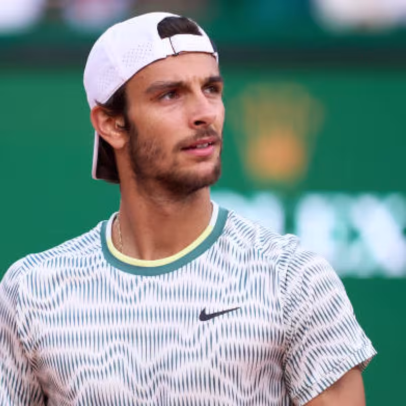 Lorenzo Musetti en el Masters 1000 de Montecarlo 2024. Foto: getty
