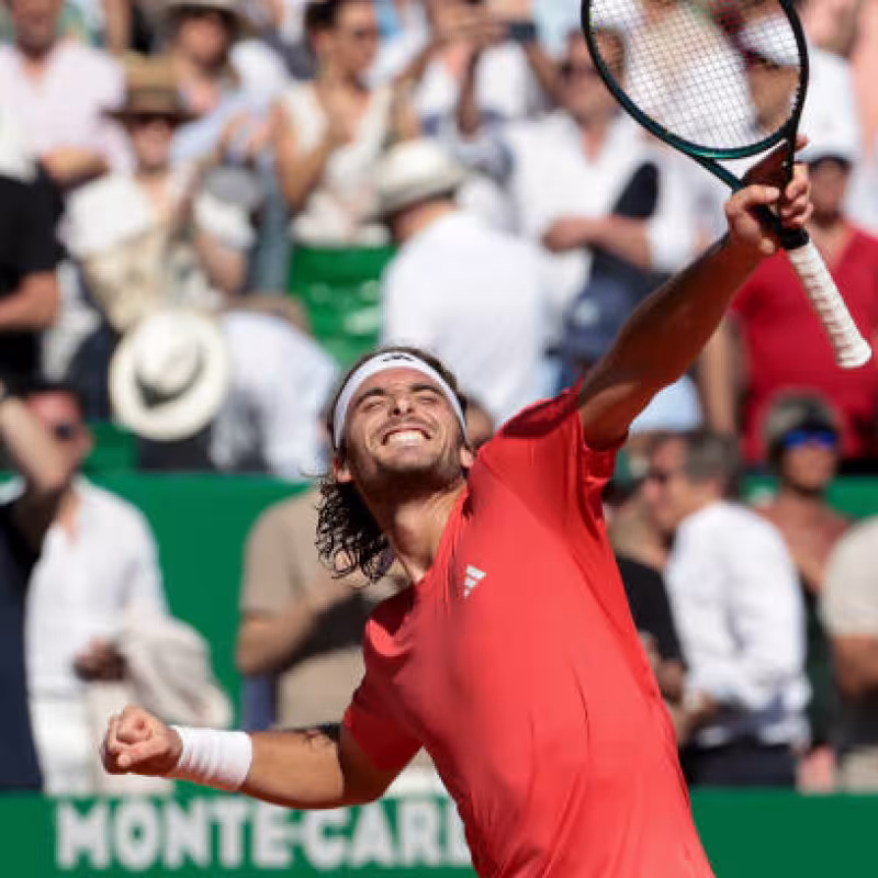 Stefanos Tsitsipas, campeón en Montecarlo. Foto: gettyimages