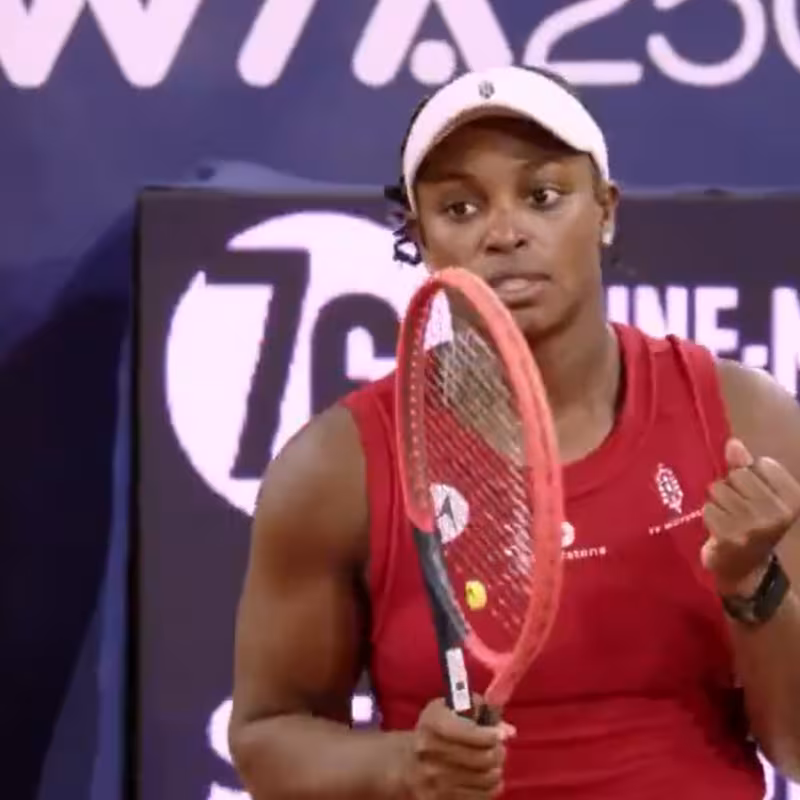 Sloane Stephens en el WTA de Rouen 2024. Foto: getty