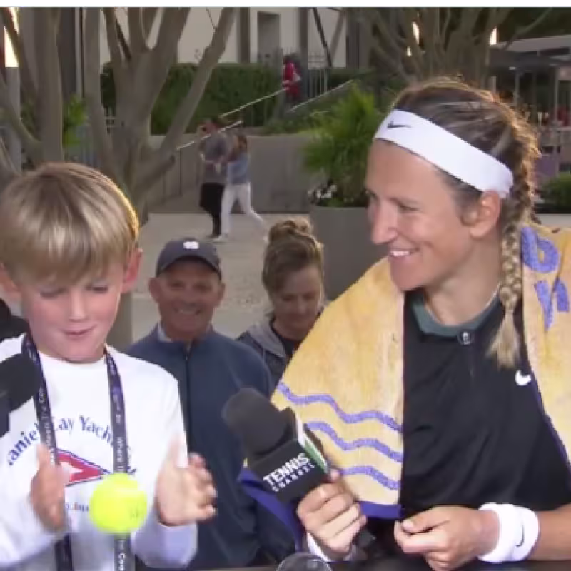Azarenka, entrevista hijo. Foto: gettyimages