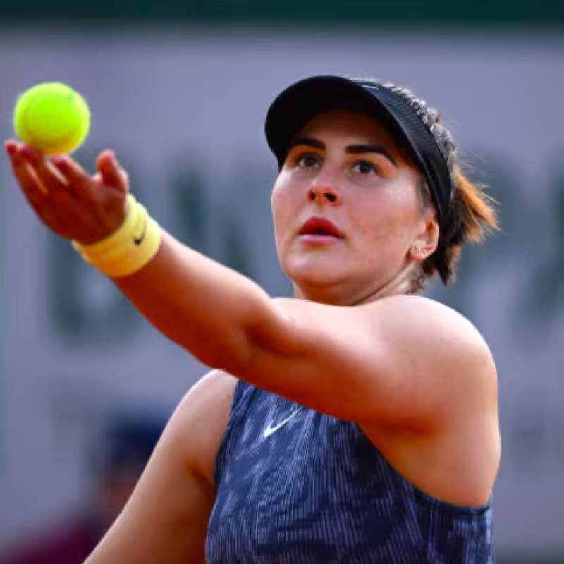 Bianca Andreescu en Roland Garros 2024. Fuente: Getty