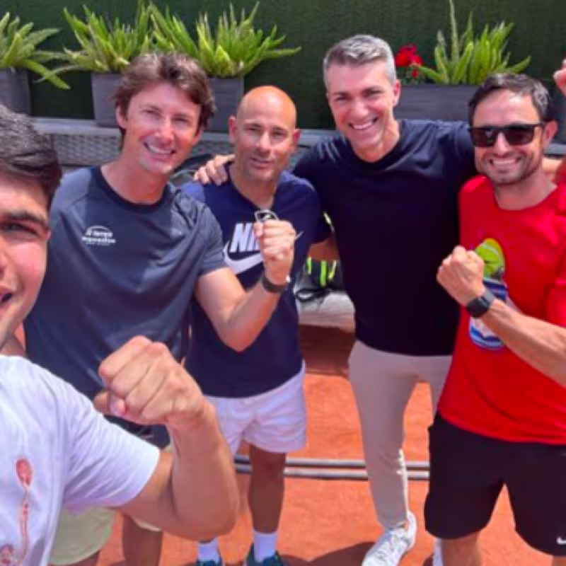 Carlos Alcaraz antes de viajar a Roland Garros 2024. Fuente: IG