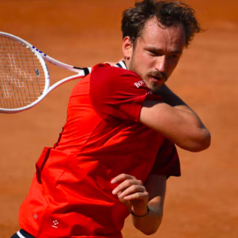 Daniil Medvedev avanza en Roma. Fuente: Getty