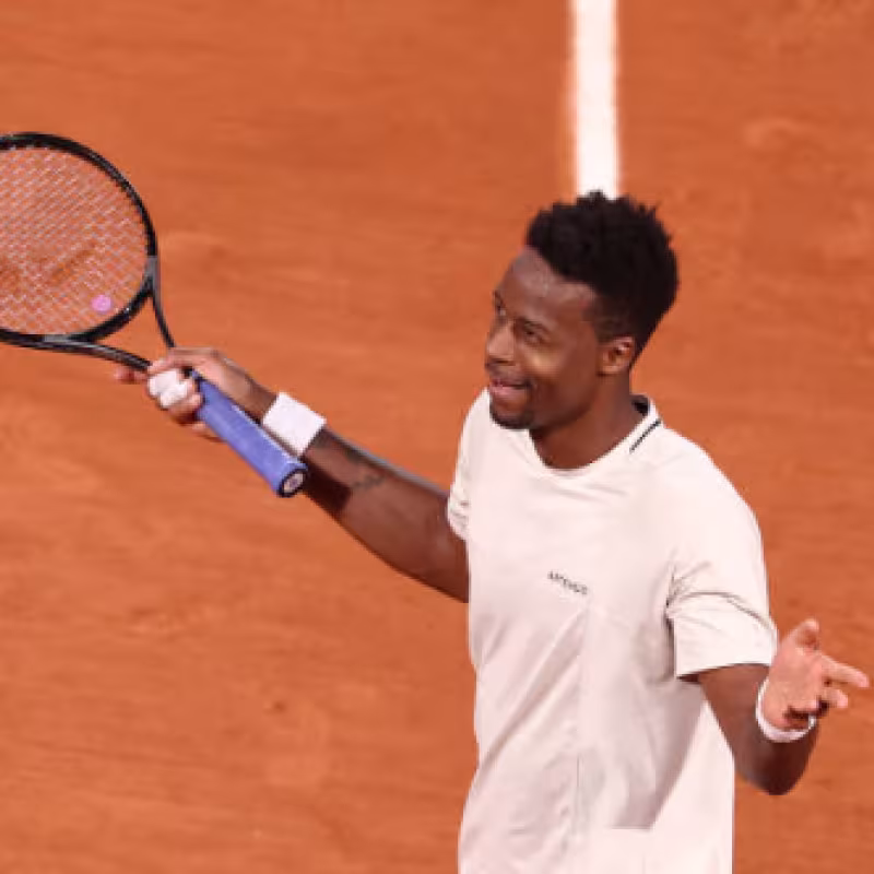 Un divertido Monfils vence a Seyboth Wild en una eléctrica Philippe Chatrier. Foto: Gettyimages