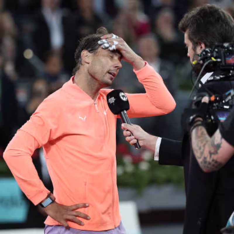 Rafael Nadal en el Mutua Madrid Open 2024. Foto: Getty