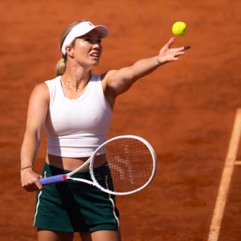 Danielle Collins, en Roma. Foto: gettyimages