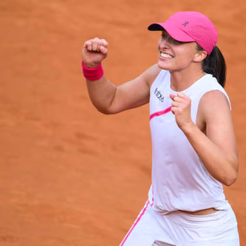Iga Swiatek en el ATP de Roma 2024. Foto: getty