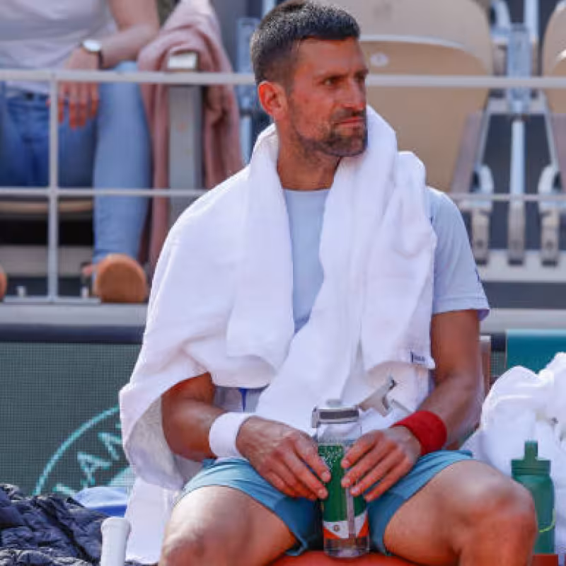 Novak Djokovic en Roland Garros 2024. Foto: getty