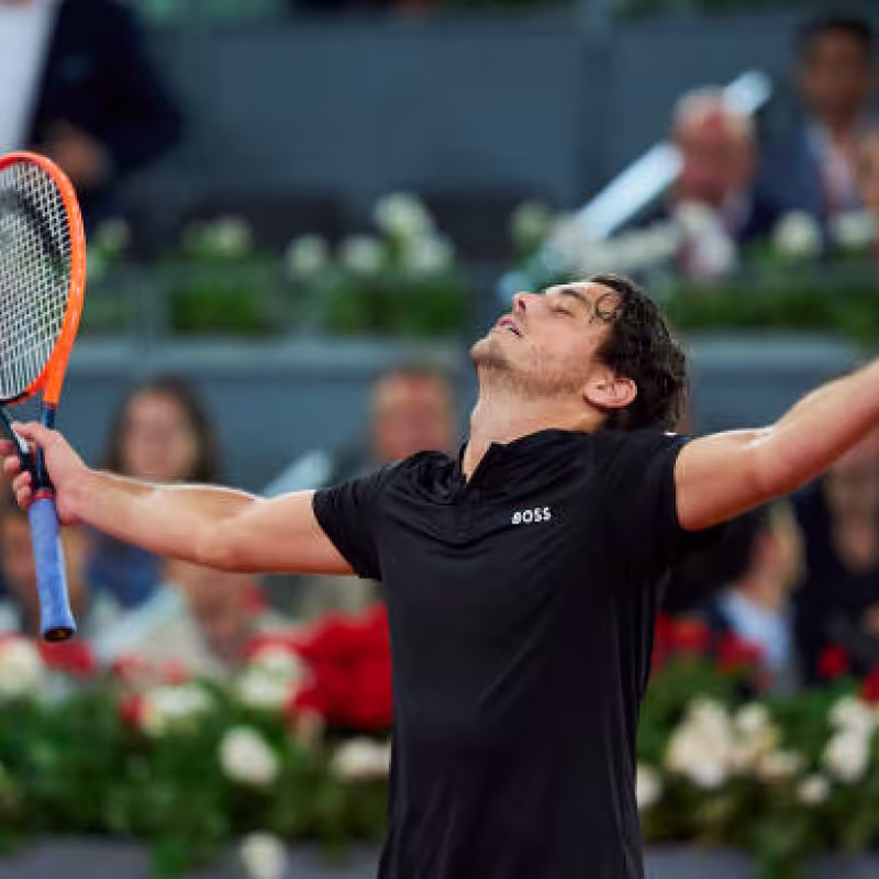 Taylor Fritz en el Mutua Madrid Open 2024. Foto: getty