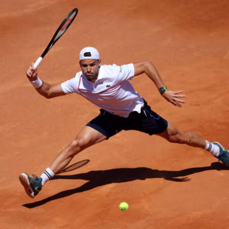 Grigor Dimitrov, en Roma. Foto: gettyimages