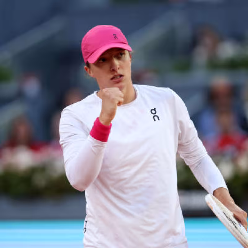 Iga Swiatek en el Mutua Madrid Open 2024. Foto: Getty
