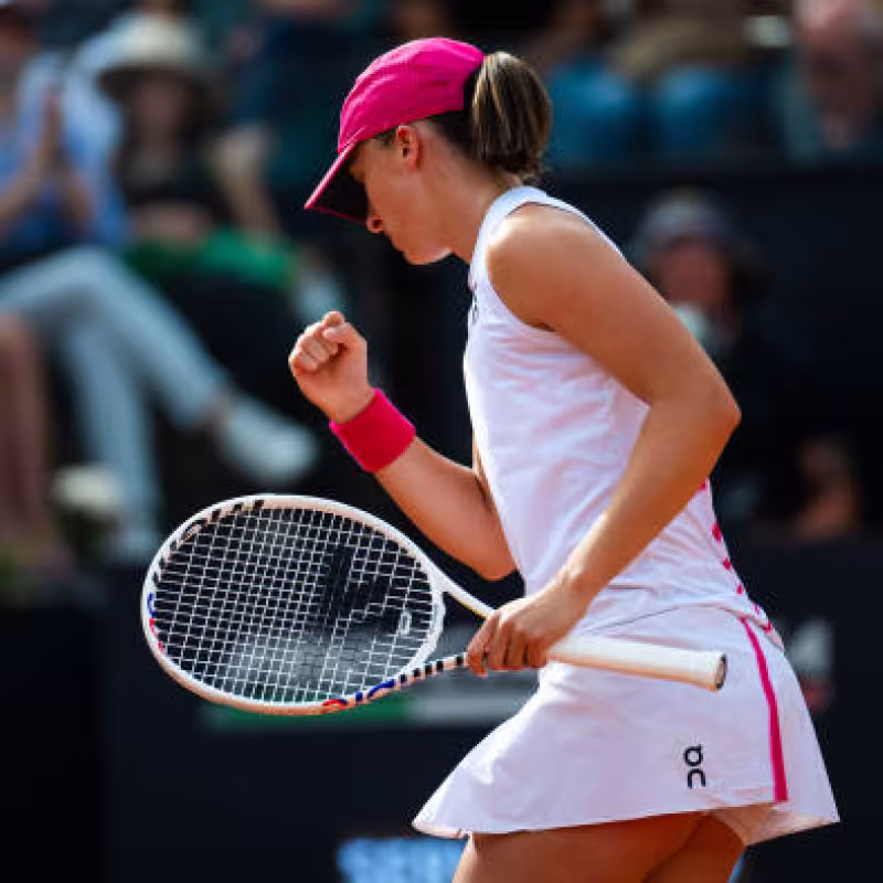 Iga Swiatek, similitudes con Nadal. Foto: gettyimages