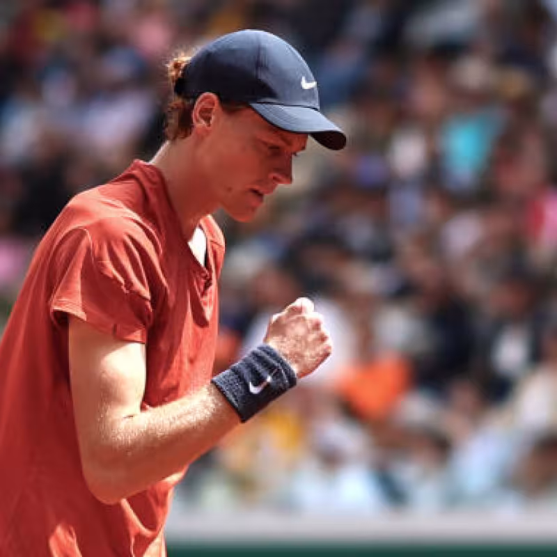 Jannik Sinner en Roland Garros 2024. Foto: getty