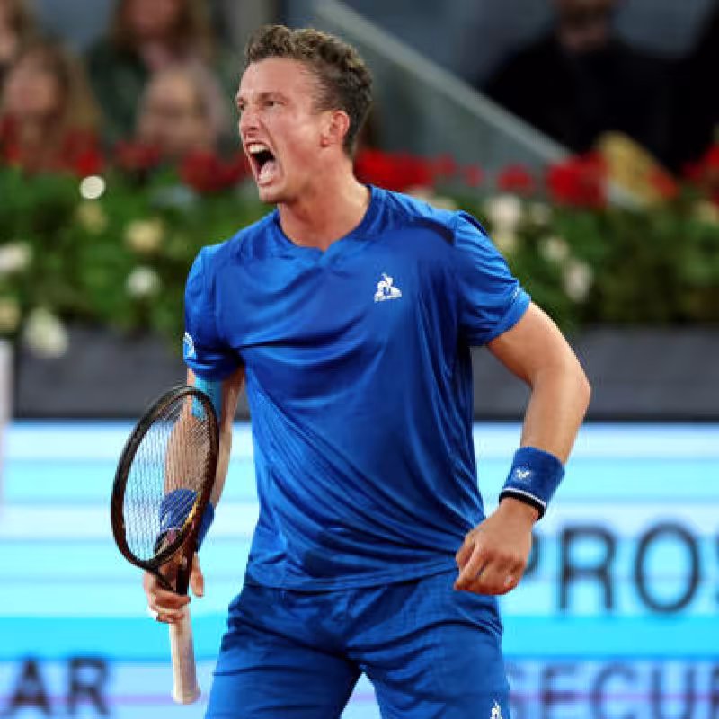 Jiri Lehecka en el Mutua Madrid Open 2024. Foto: getty