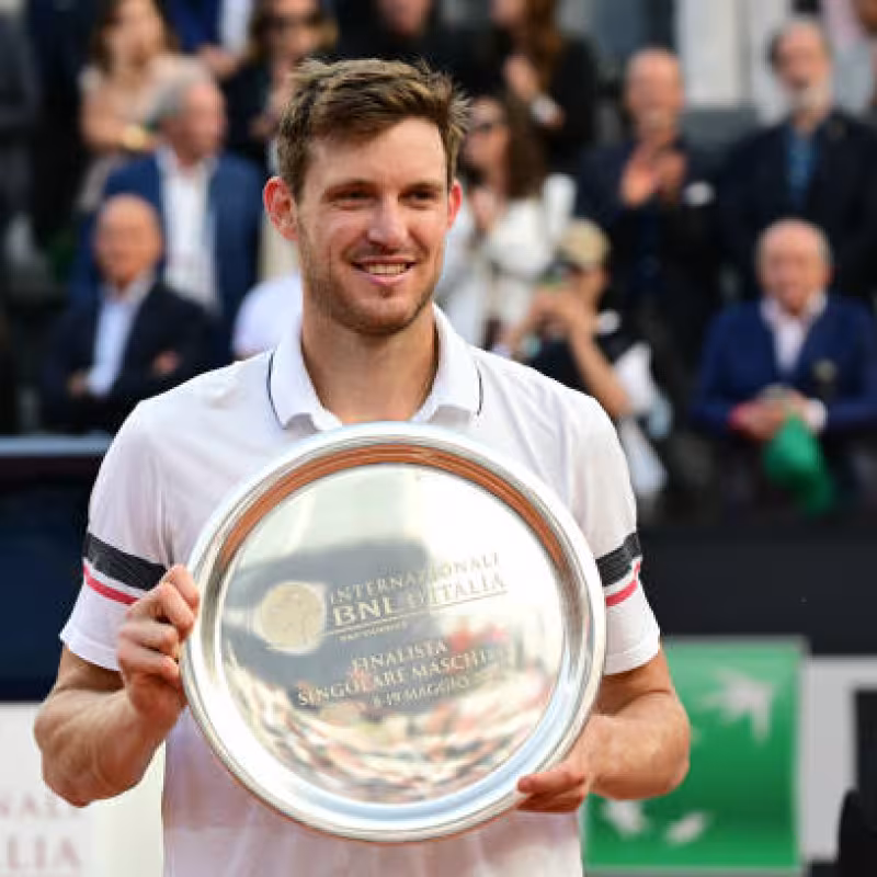 Nicolás Jarry, finalista en el ATP Roma 2024. Foto: Getty