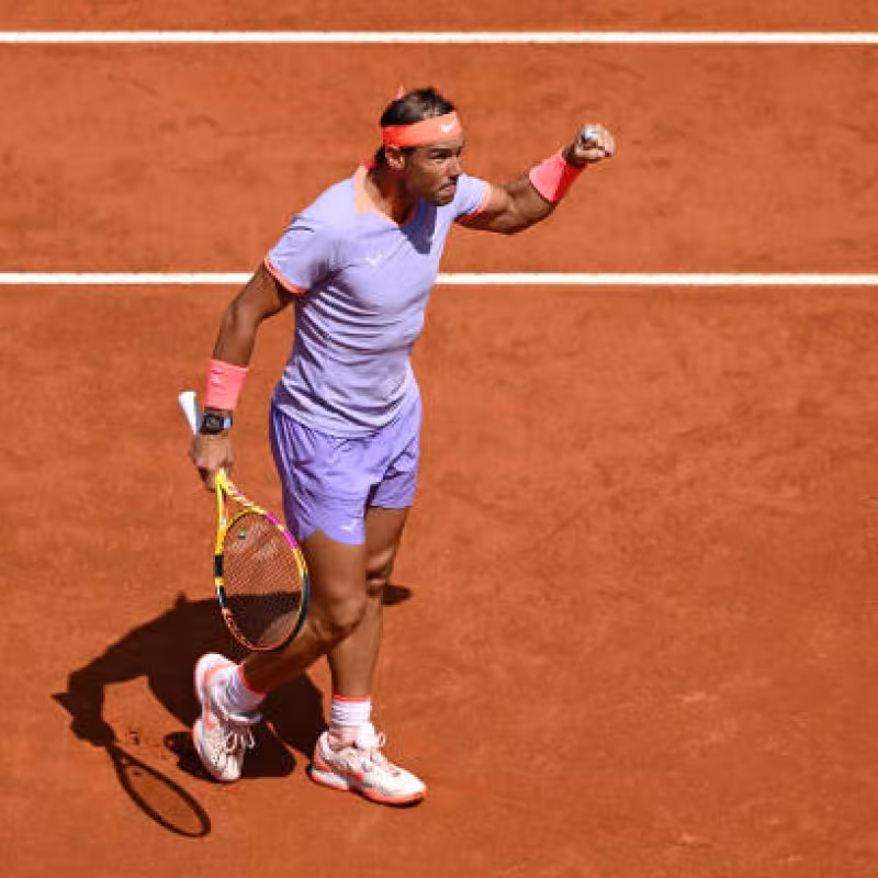 Nadal gana a Bergs en Roma. Foto: gettyimages