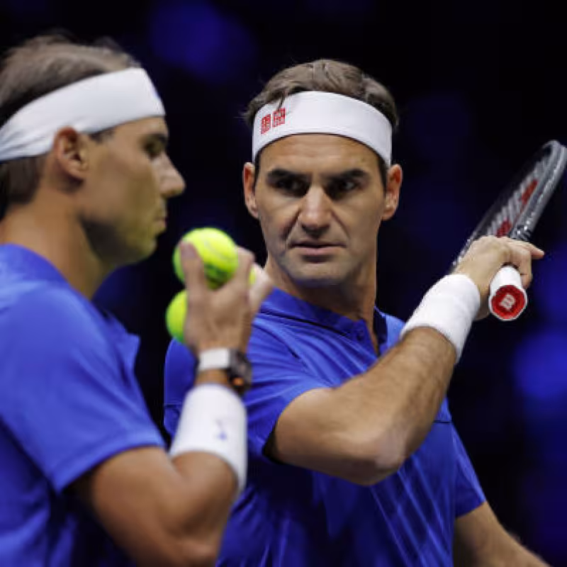 Rafa Nadal y Roger Federer. Foto: Getty