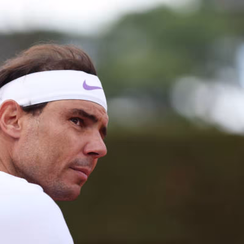 Rafael Nadal habla en el Media Day del ATP Roma 2024. Foto: Getty