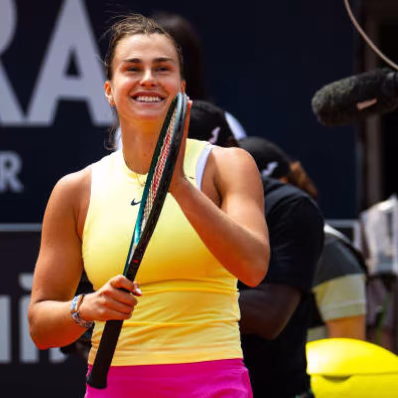 Aryna Sabalenka en el WTA de Roma 2024. Foto: getty