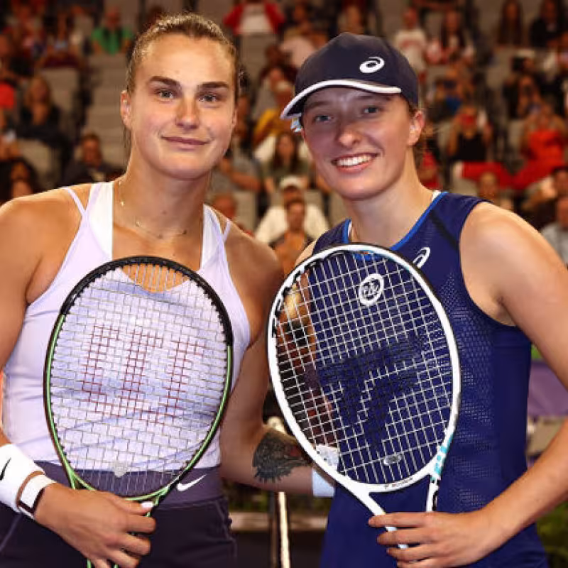 Aryna Sabalenka e Iga Swiatek.