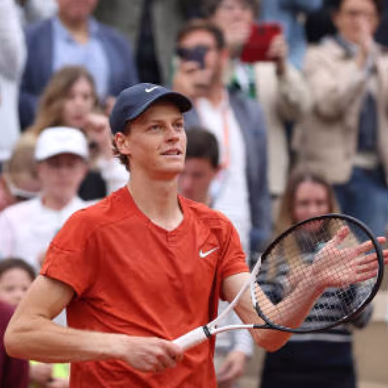 Jannik Sinner en Roland Garros 2024. Foto: getty
