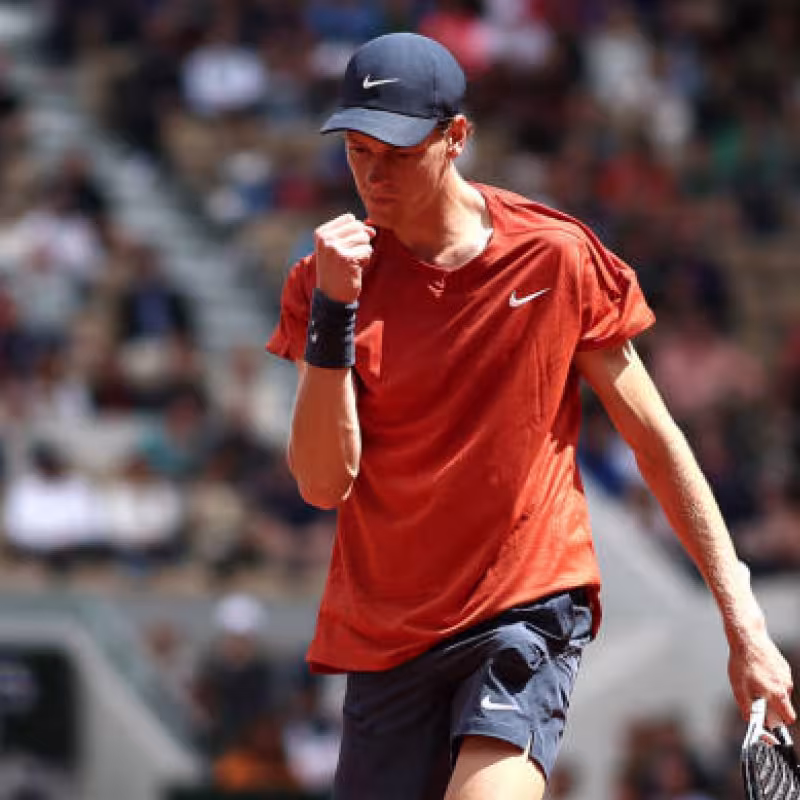 Jannik Sinner en Roland Garros 2024. Foto: getty