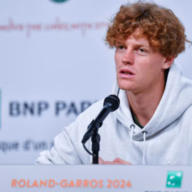 Jannik Sinner en Roland Garros 2024. Foto: getty