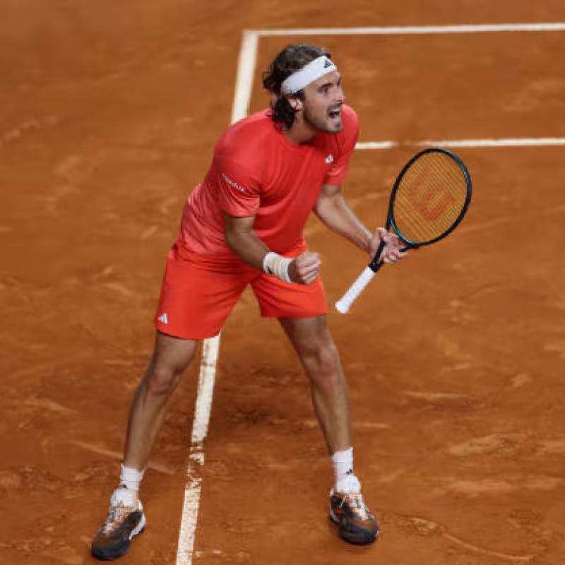 Stefanos Tsitsipas, negatividad en Roma. Foto: gettyimages