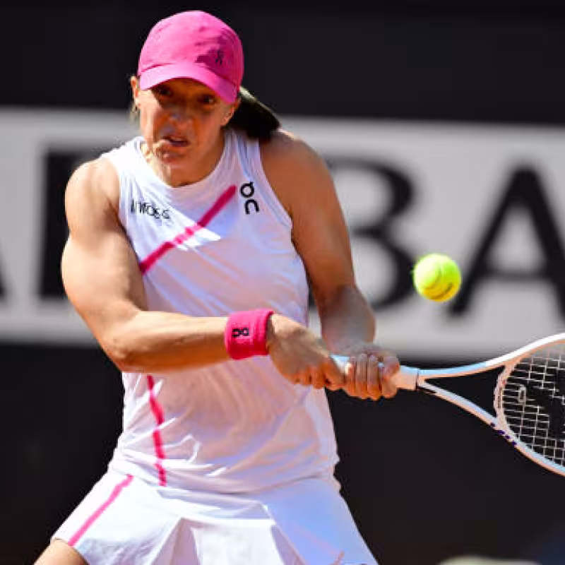 Iga Swiatek en el WTA de Roma 2024. Foto: getty
