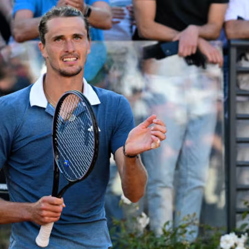 Alexander Zverev en el ATP de Roma 2024. Foto: getty
