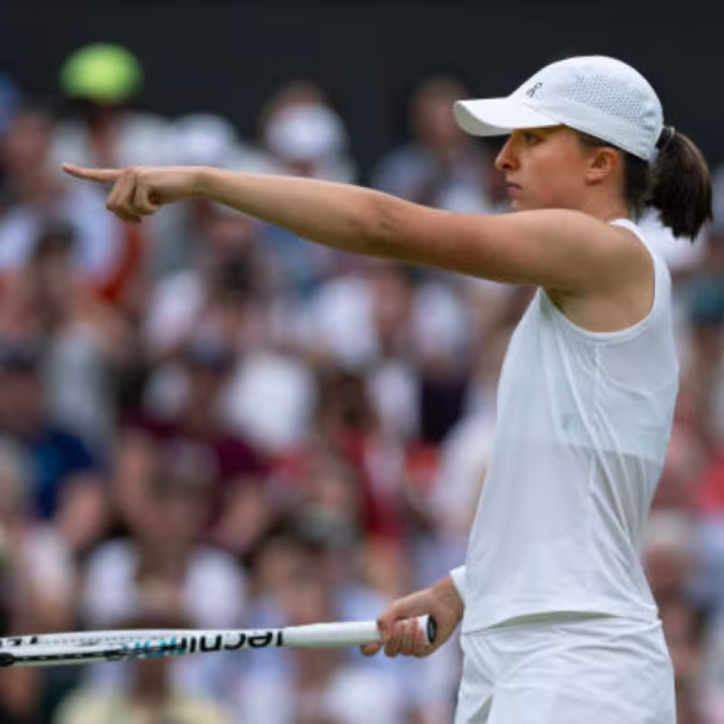 Iga Swiatek en Wimbledon. Fuente: Getty