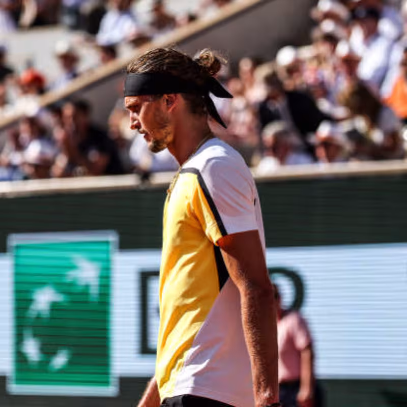 Alexander Zverev, finalista en Roland Garros 2024. Foto: Getty