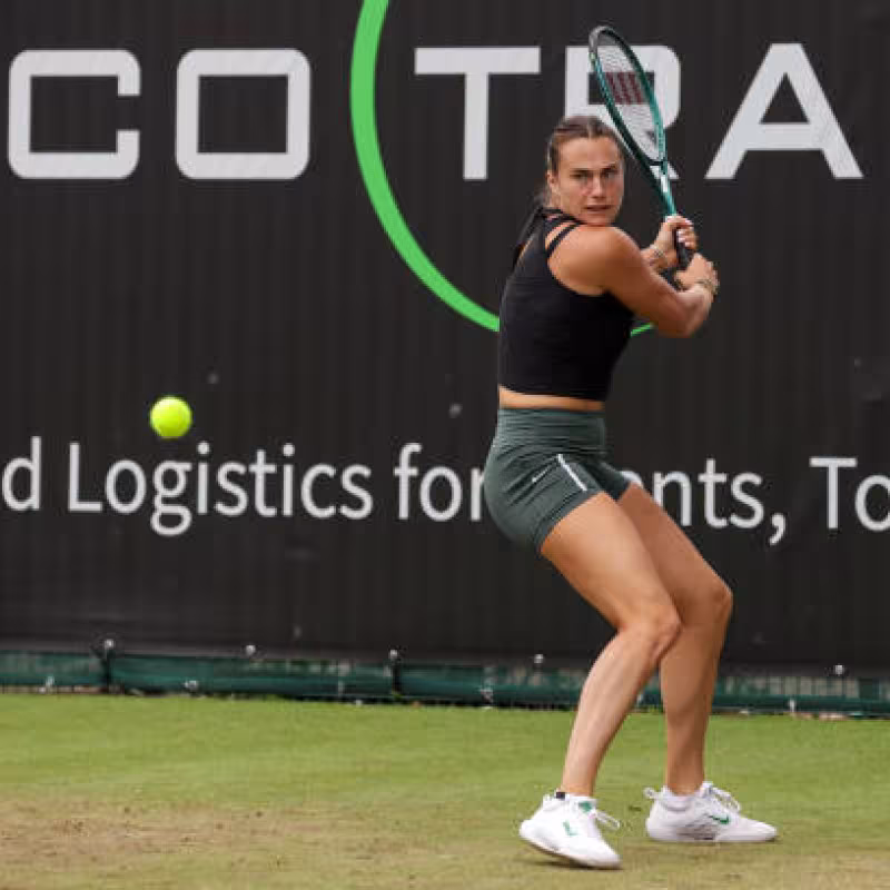 Aryna Sabalenka en el WTA Berlín 2024. Foto: Getty