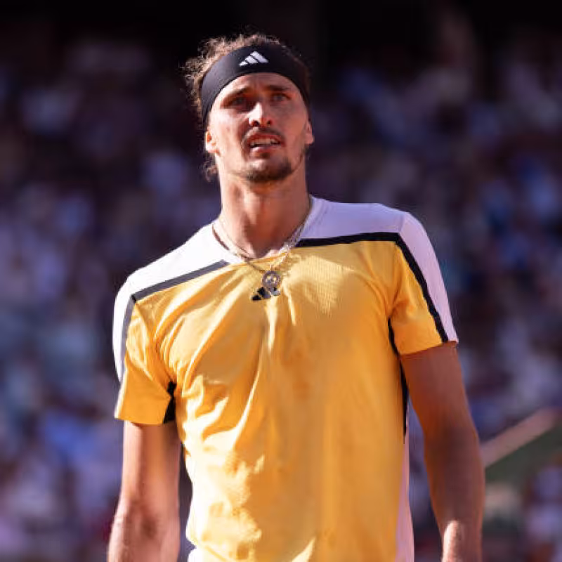 Alexander Zverev en Roland Garros 2024. Foto: getty