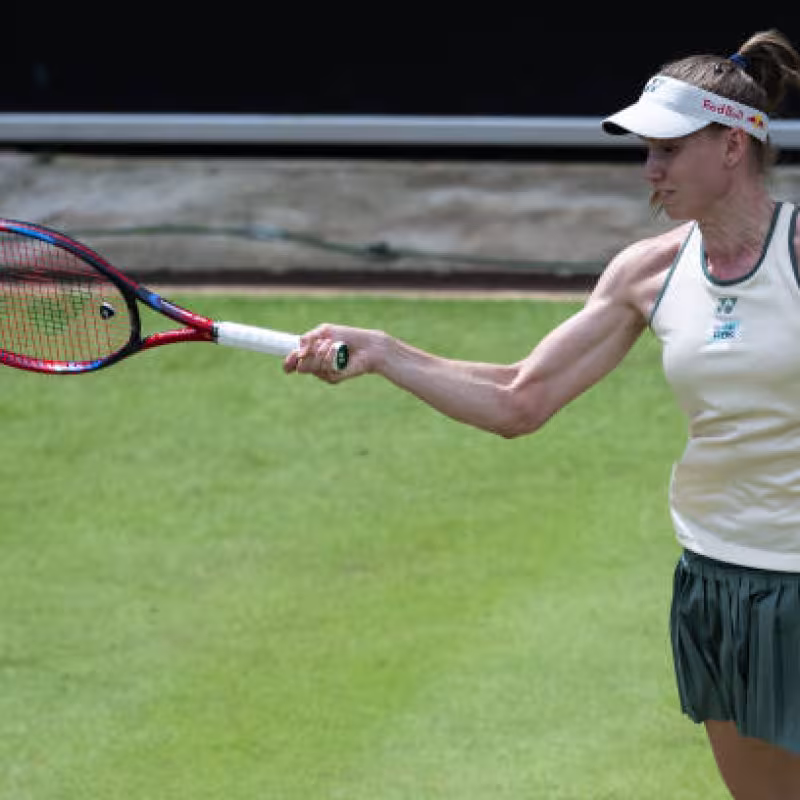 Elena Rybakina en el WTA Berlín 2024. Foto: Getty