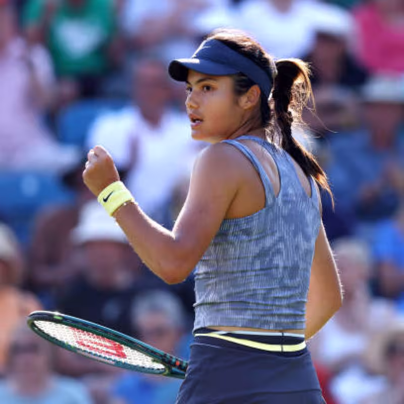 Raducanu, en Eastbourne. Foto: gettyimages