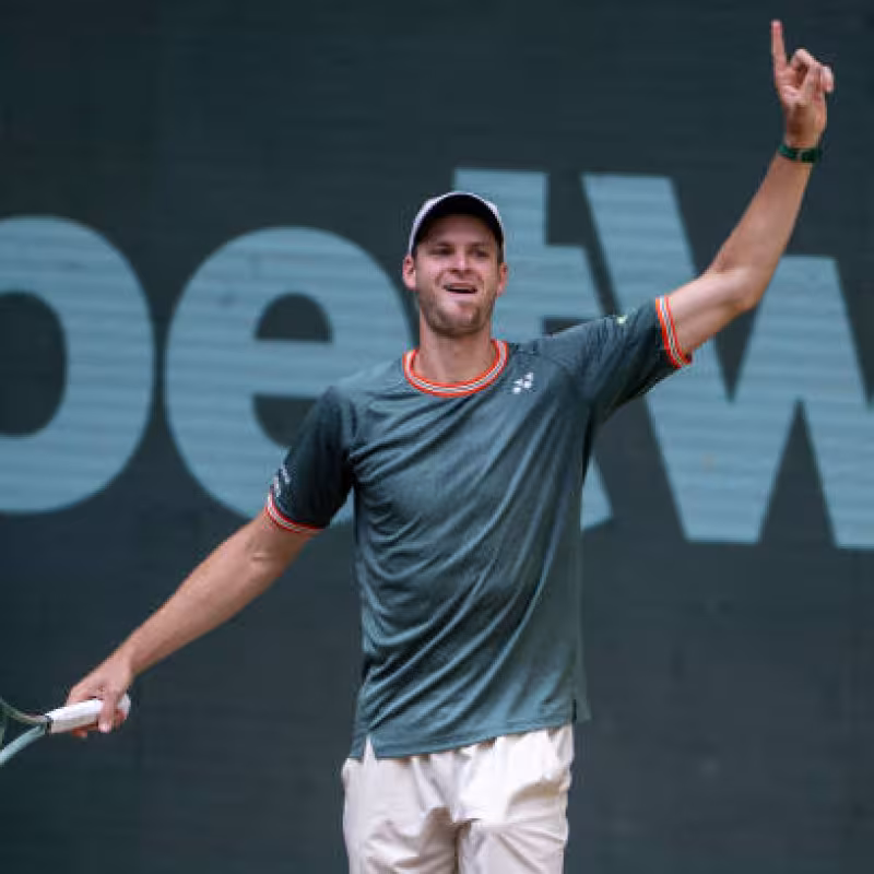 Hubert Hurkacz, candidato al título en Wimbledon 2024. Foto: gettyimages