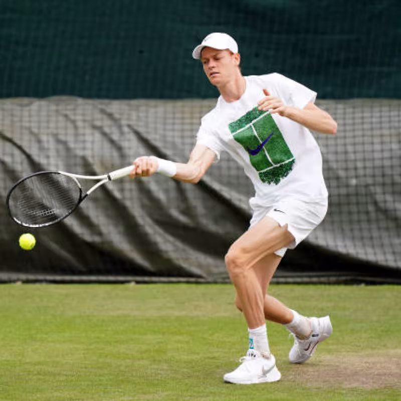 Jannik Sinner, debut en Wimbledon 2024. Foto: gettyimages