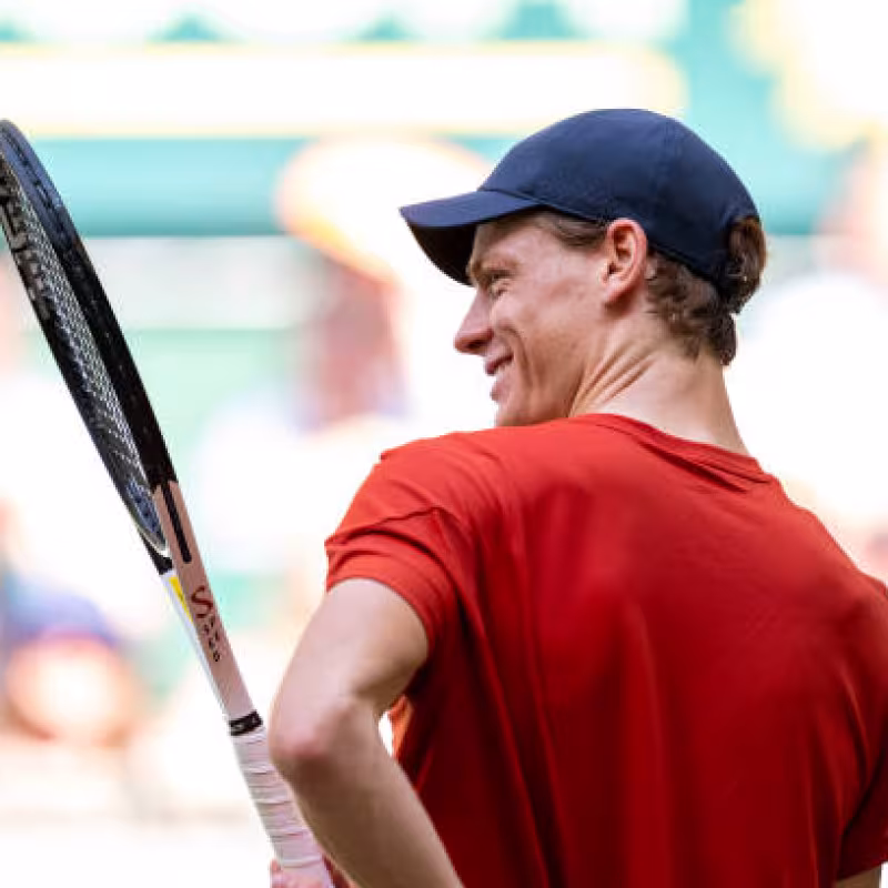 Jannik Sinner en el ATP Halle 2024. Foto: Getty