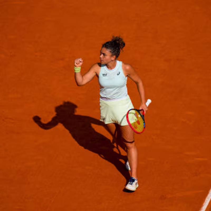 Jasmine Paolini en Roland Garros 2024. Foto: Getty