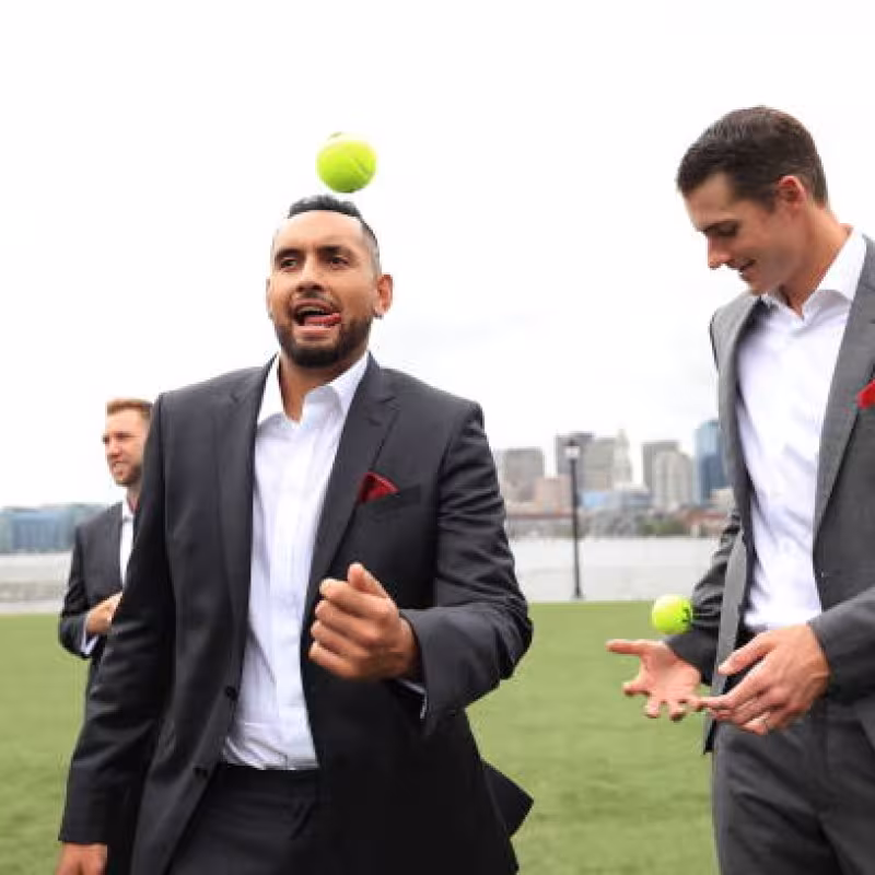 Nick Kyrgios y John Isner.
