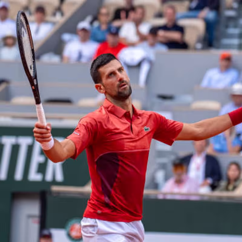 Novak Djokovic, tiempo en pista en Roland Garros 2024. Foto: gettyimages