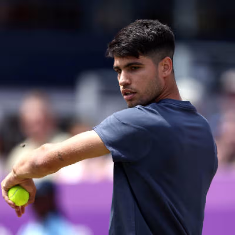Carlos Alcaraz, cabeza de serie en Wimbledon 2024. Foto: gettyimages