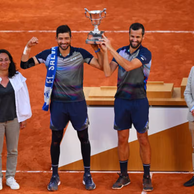 Mate Pavic y Marcelo Arévalo en Roland Garros 2024. Foto: getty