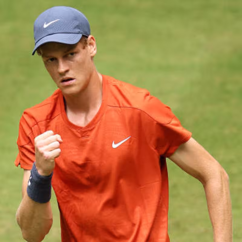 Jannik Sinner en el ATP de Halle 2024. Foto: getty